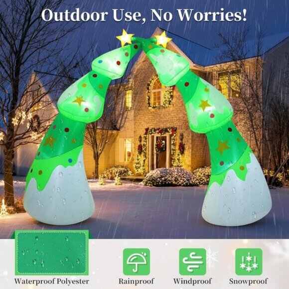 ⚡8.2FT Christmas Inflatables with Built-in LED Light Yard Outdoor Decorations - Picture 4 of 13